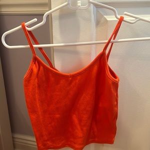 xs orange tank top